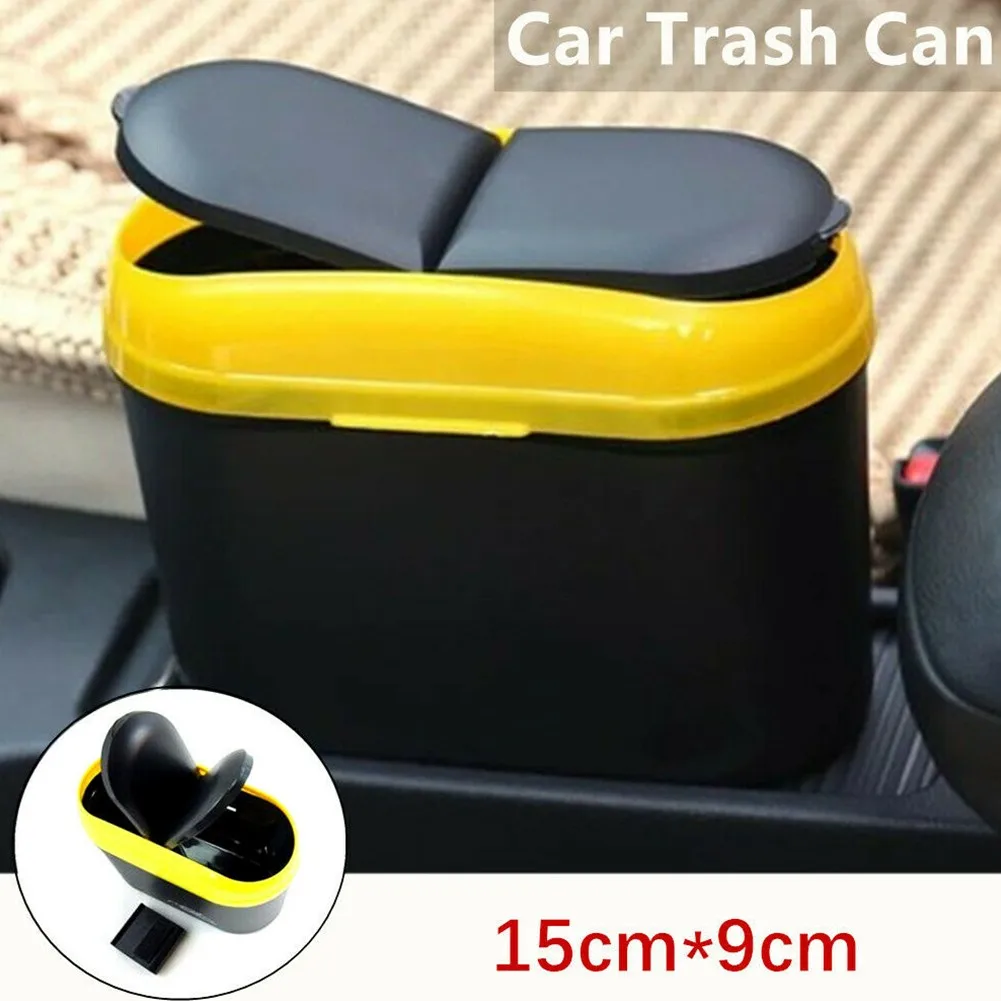 

Flip Storage Box Trash Can Car Door Side Clip Thickening Garbage Dustbin Rubbish Small Trash Can Inside The Car