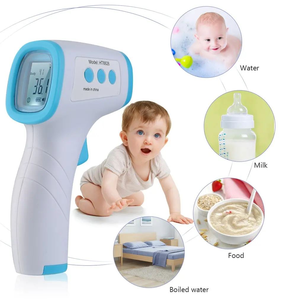 

Baby Thermometer Infrared Digital LCD Body Measurement Forehead Ear Non-Contact Adult Body Fever IR Children Termometro