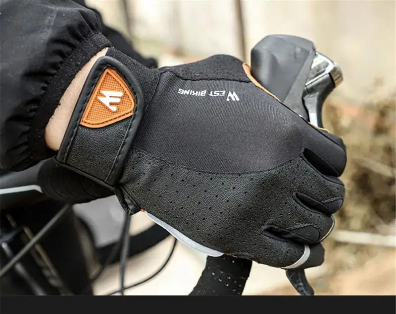 WEST BIKING велосипедные перчатки с закрытыми пальцами АМОРТИЗИРУЮЩИЕ НЕСКОЛЬЗЯЩИЕ