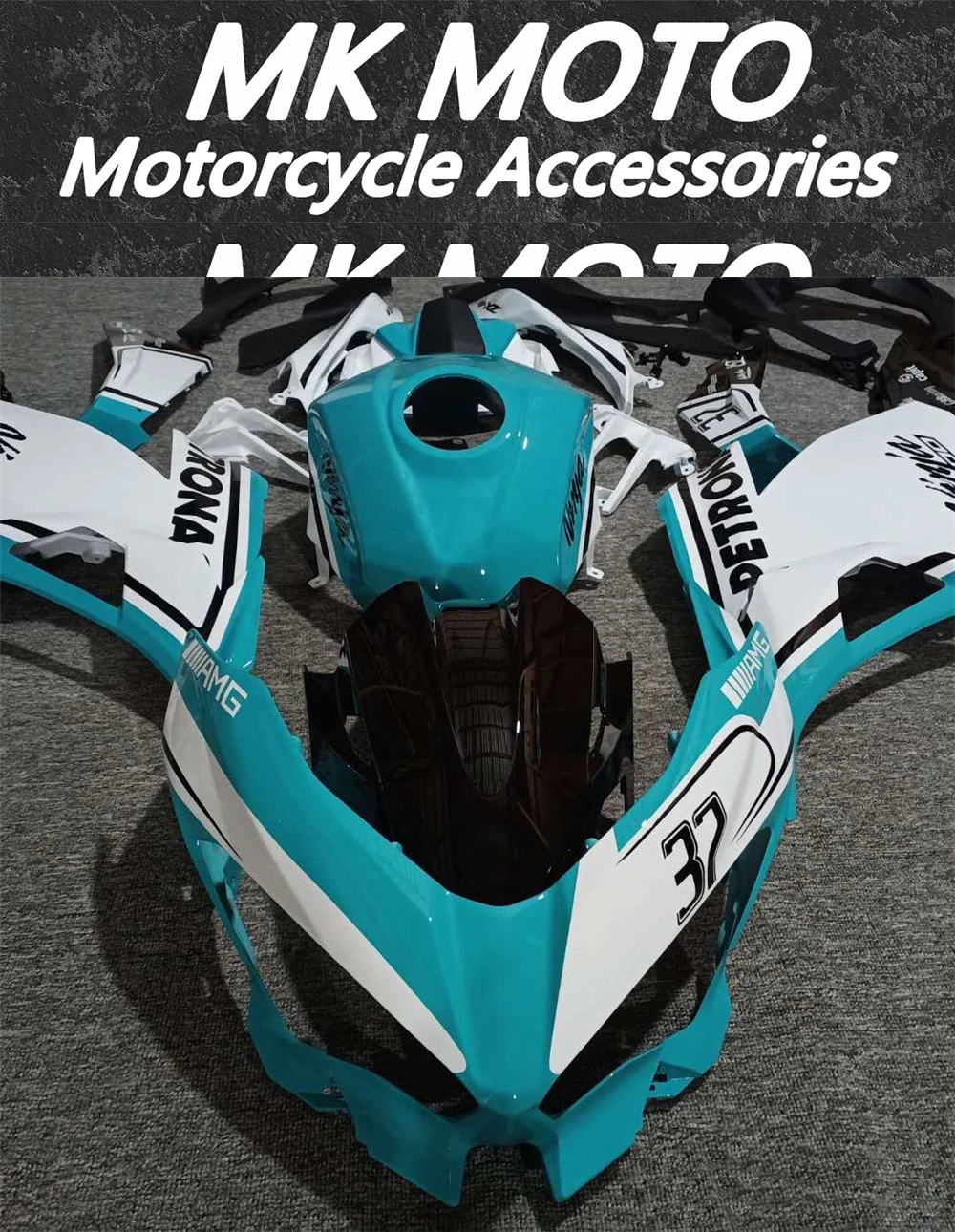 

Motorcycle Fairings Kit Fit For Kawasaki Ninja 400 2018 2019 2020 2021 Bodywork Set High Quality ABS Injection Blue White