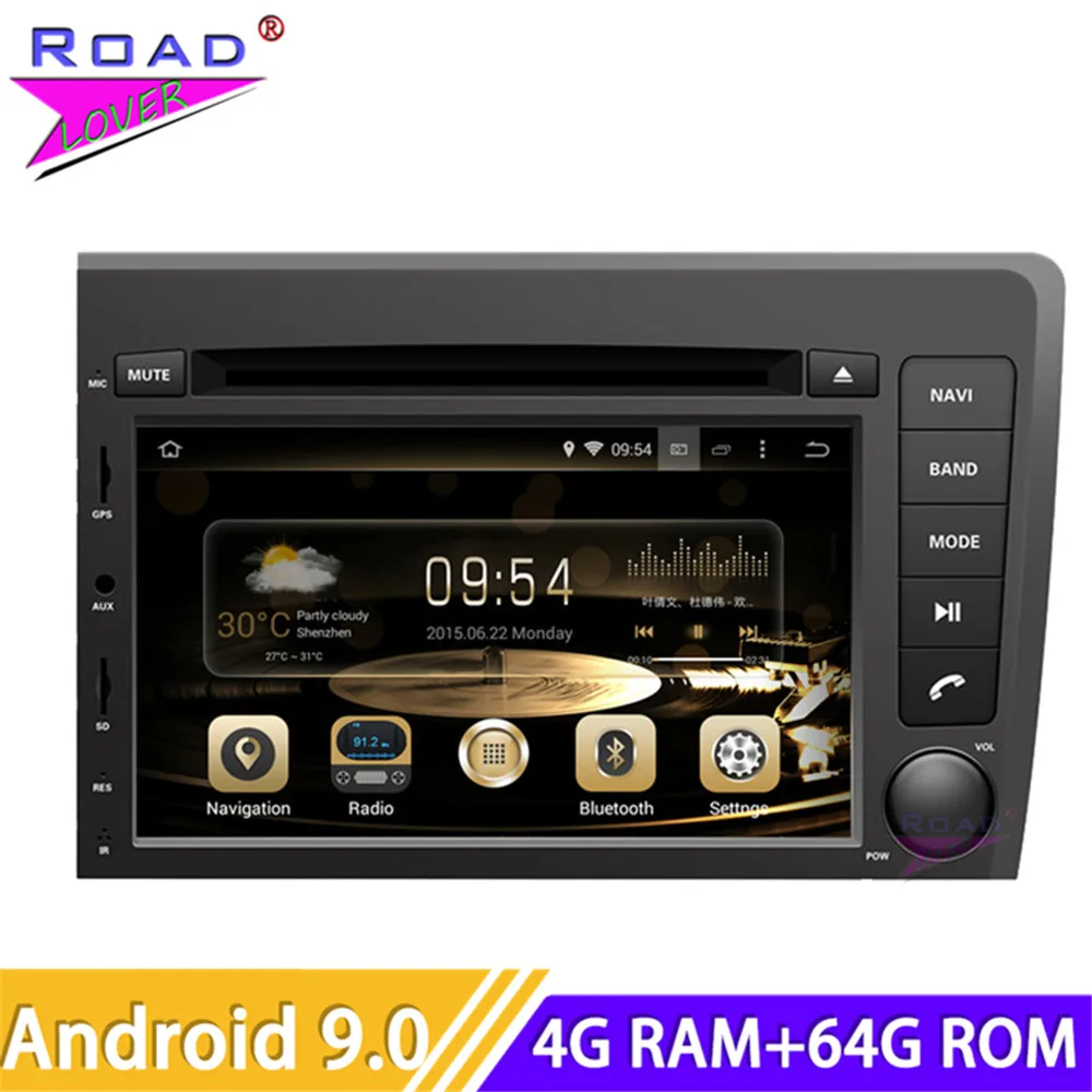 Roadlover Android 9 0 автомобильный DVD плеер радио для Volvo S60 V70 2001 2002 2003 2004 Новый Стерео GPS