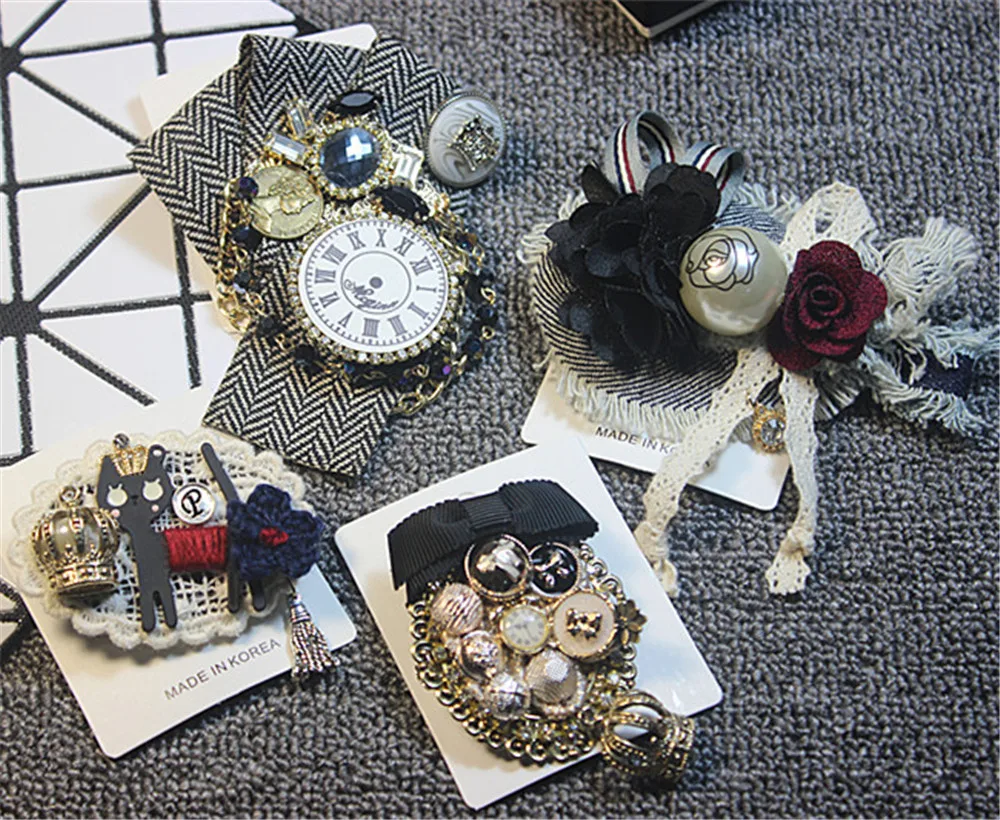 Для женщин и девушек на выставку брошь булавке значок серии комплект кисточкой