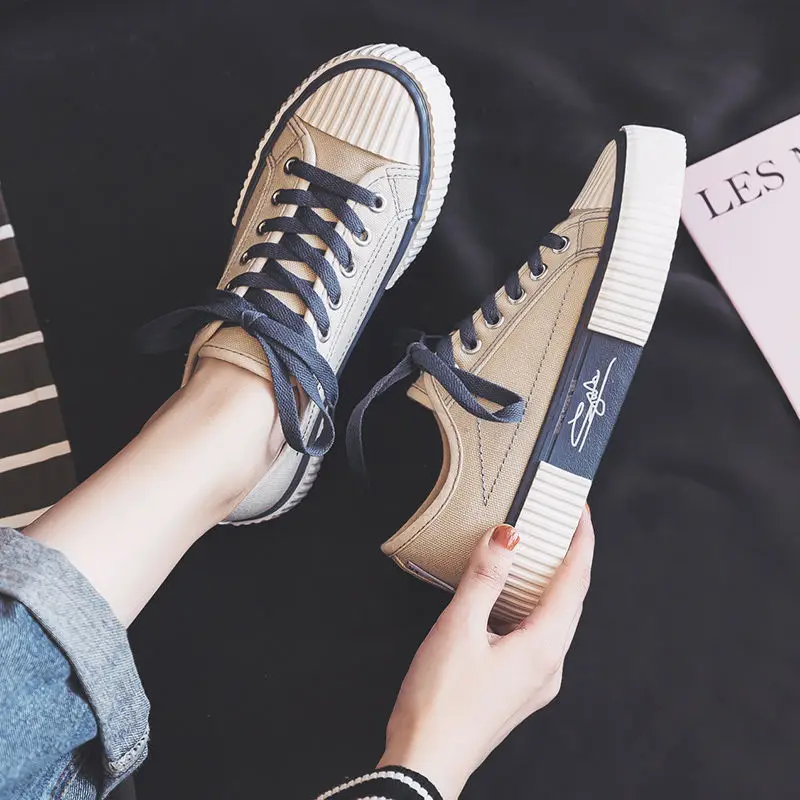 

Women Sneakers Canvas Shoes2021 Spring Summer New Women Shoes Leisure Cute Heart High Quality Women Sneakers Zapatillas Hombre