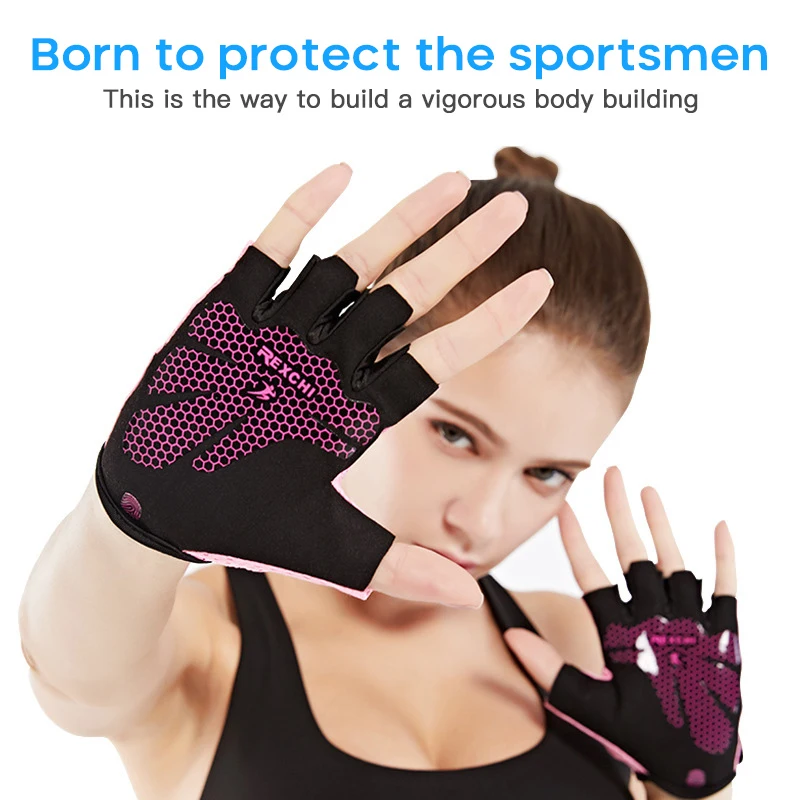 

Summer Fitness Gloves Gym Weightlifting Cycling Yoga Bodybuilding Training Thin Breathable Non-slip Half Finger Gloves