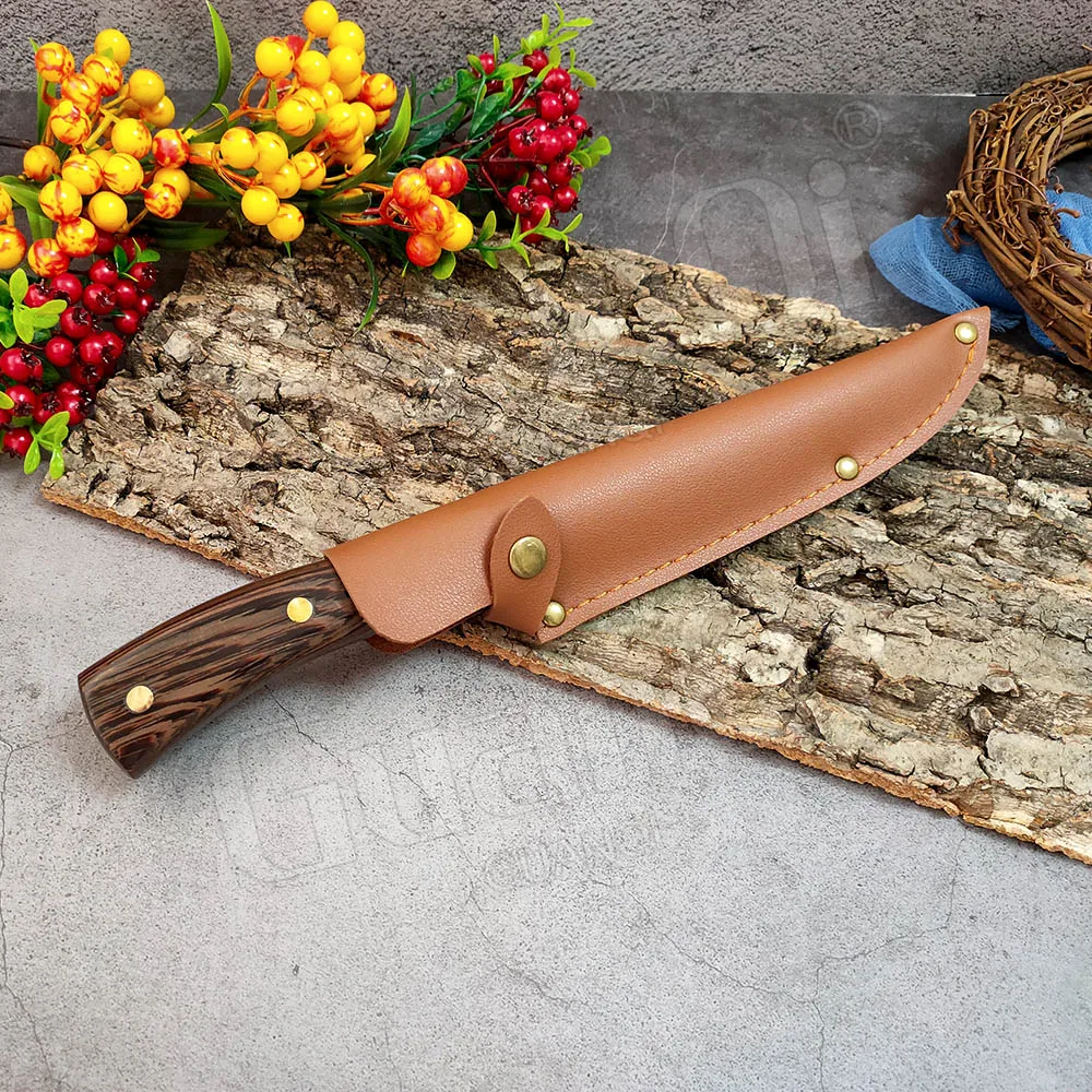 Кованый нож ручной работы универсальный для боя ножи костей кухонный из