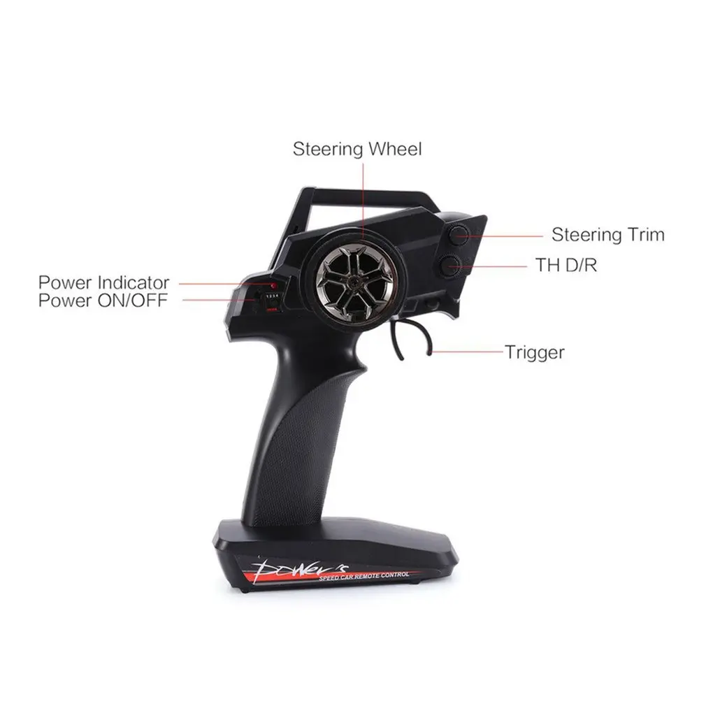 

WLtoys 12427 2.4G 1:12 4WD Crawler Remote Control RC Car With LED Light Two Battery Buggy Vehicle with LED Light