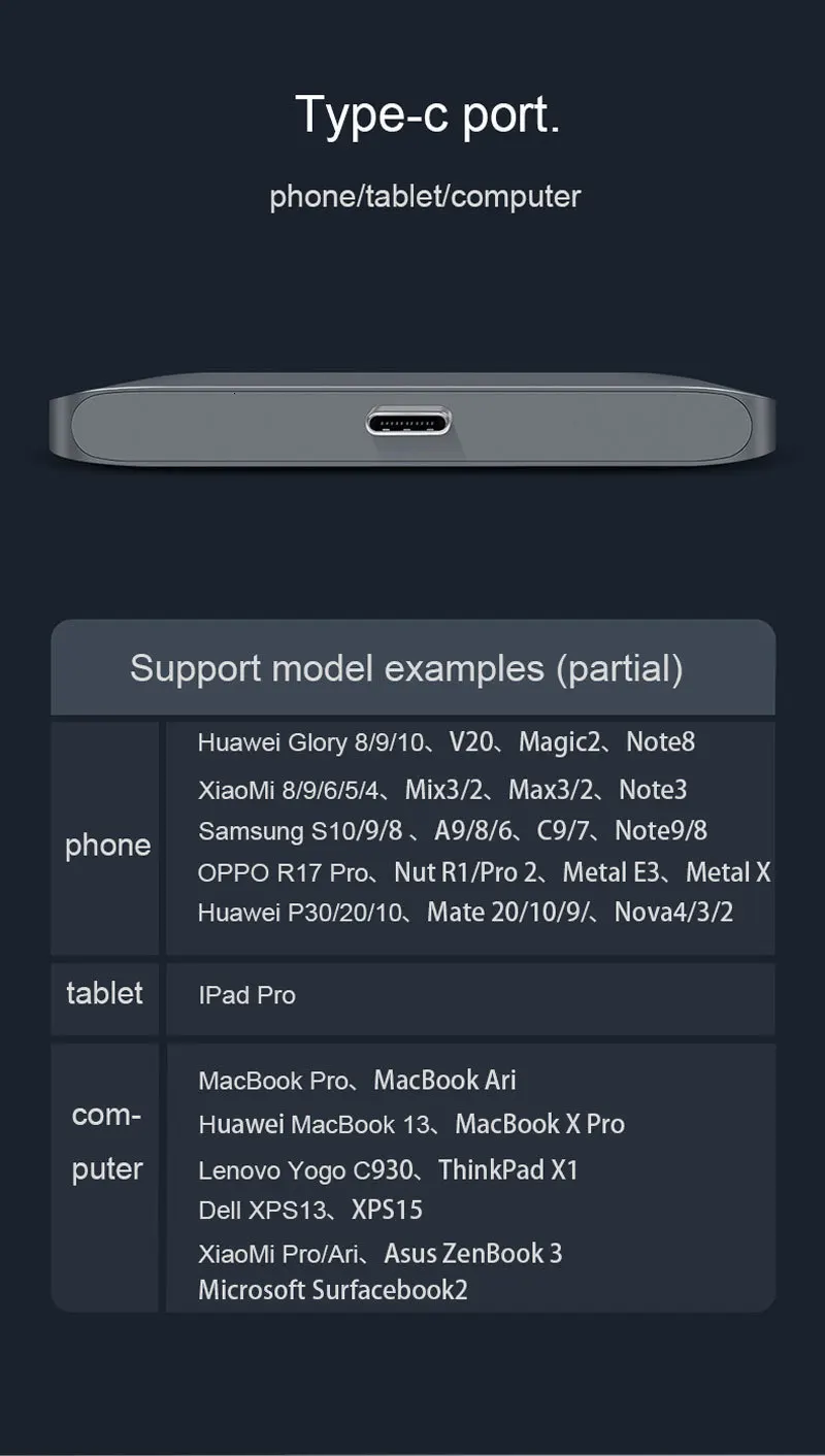 USB C концентратор для Ipad Pro USB-C адаптер с зарядка PD HDMI 4 K USB 3,0 3,5 мм аудио совместимый MacBook Pro SamsuS8 S9 S10 P20 P30