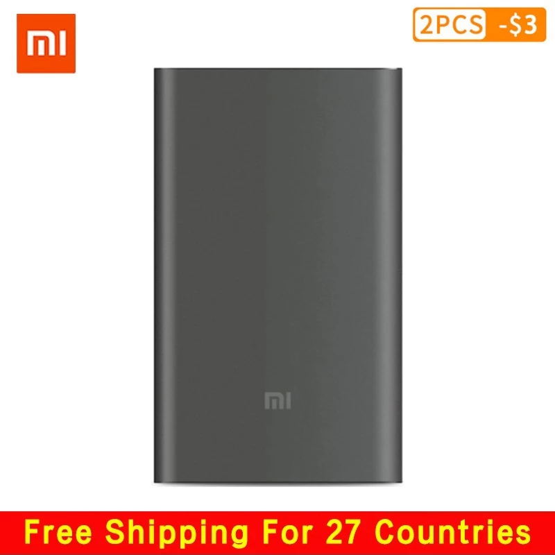 Внешний аккумулятор Xiaomi mi Power Bank 10000 мАч Pro Type C портативная зарядка двусторонняя