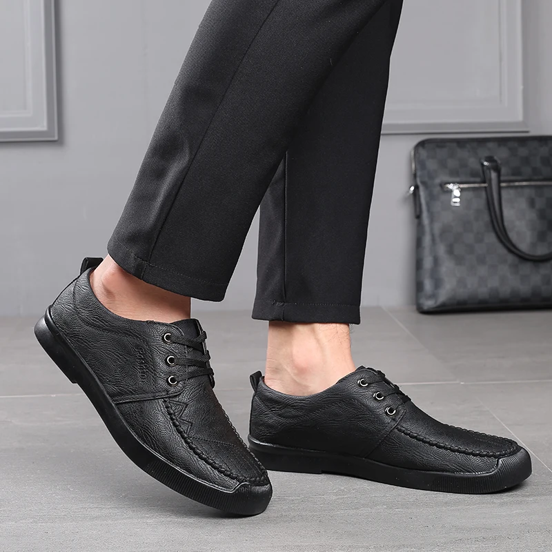 Hot Men Casual Shoes Sneakers Man Real leather Loafers Moccasin Rome Footwear Flat Driving Boat Classical Male Homme*F9957