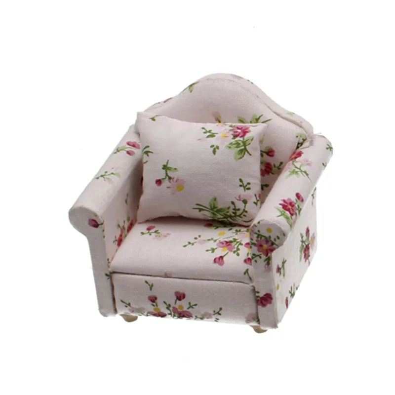 

3Pcs Artificial Mini Wooden Dollhouse Pretend Play Toy Furniture Sofa Set Simulation Miniature House Living Room Accessorie