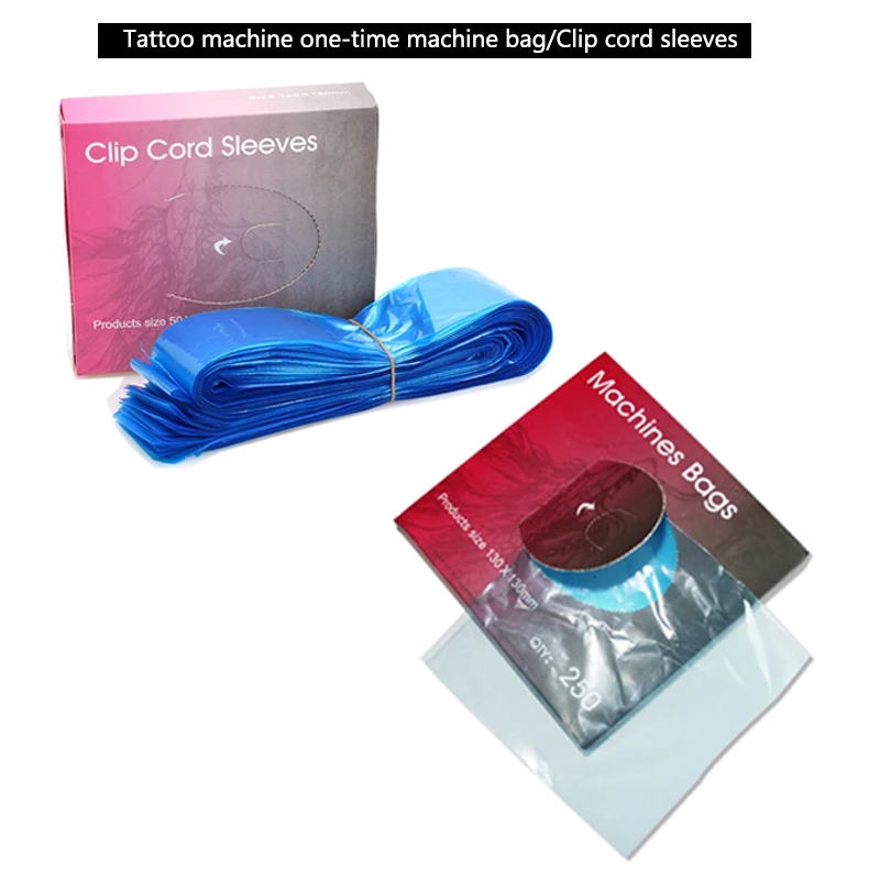 250 шт. Одноразовые Синие шнуры для тату-машинки | Инструменты