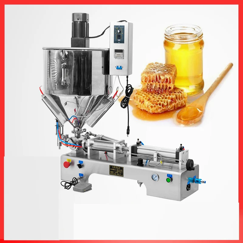 

Pneumatic Commercial Single-head Paste Filling Machine, Pedal Type Automatic Quantitative Heating And Stirring Type Filling Mach