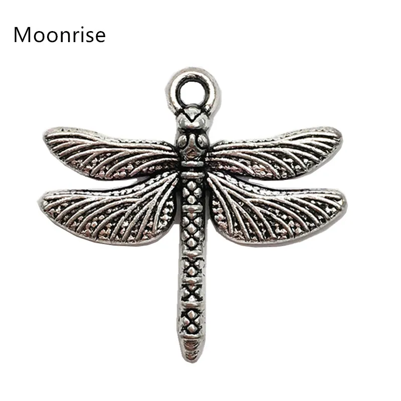 

20 шт. антикварные подвески в виде стрекозы из серебряного сплава