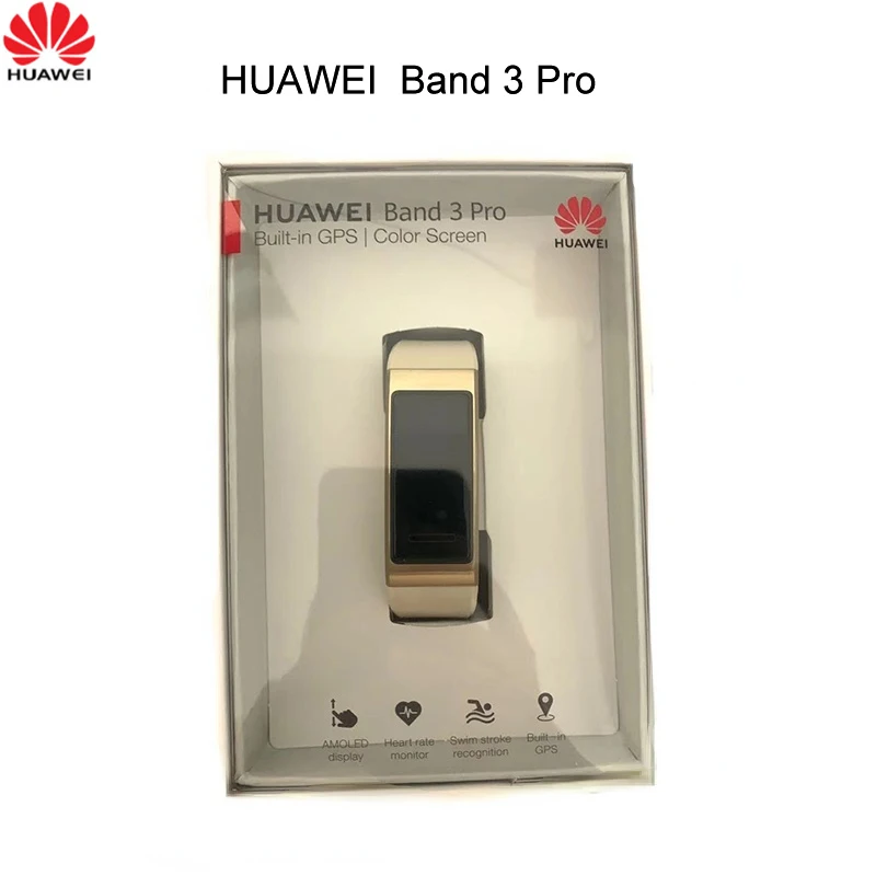 Смарт-браслет Huawei Band 3 Pro 0 95 дюйма водонепроницаемый фитнес-трекер с Bluetooth и