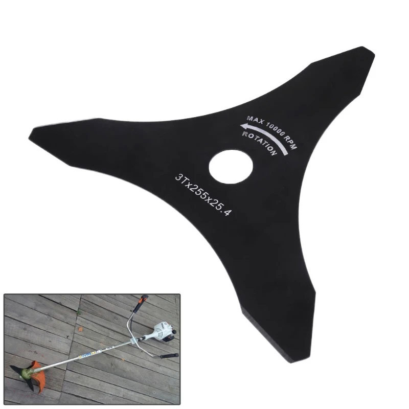 

3 Teeth Brush Cutter Brushcutter Trimmer Blade Strimmer Lawn Mower Accessories high quality
