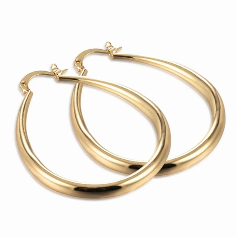 Элегантные модные женские золотые серьги в европейском и американском стиле