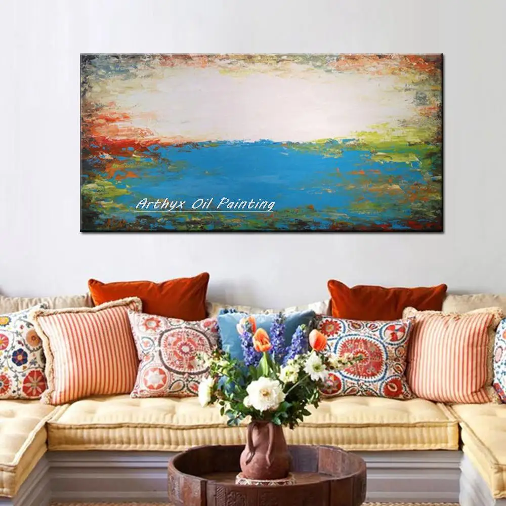 Артикс большой размер Современная искусственная Настенная картина с ландшафтом