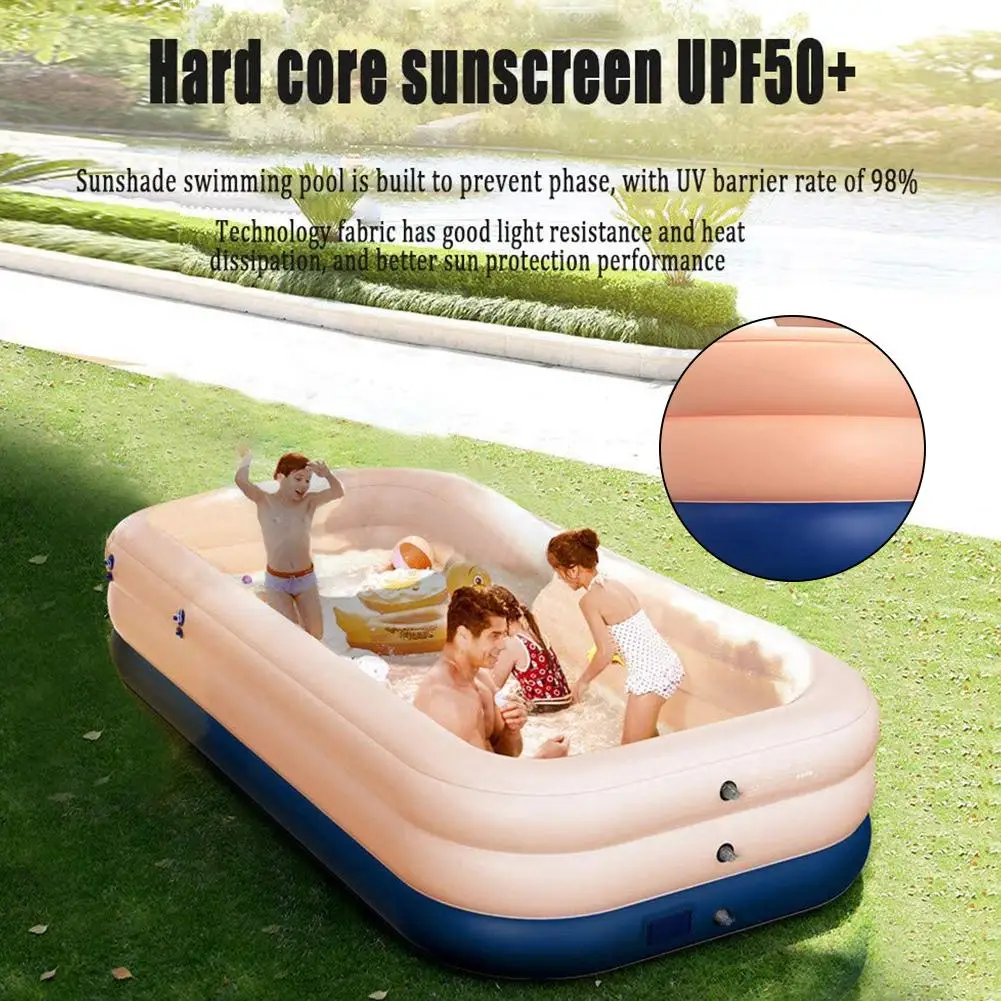 Piscina inflable de alta calidad para ni&ntilde;os y adultos, piscina infantil de uso dom&eacute;stico de gran tama&ntilde;o, piscina cuadrada inflable para adultos-3