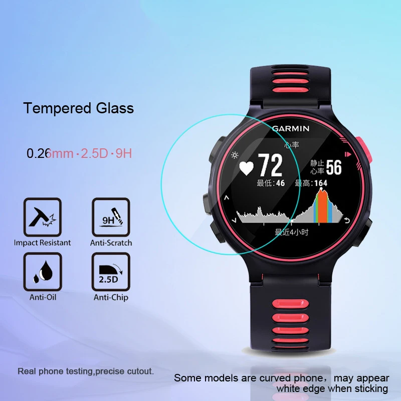 Защитные чехлы для экрана Garmin Forerunner 645 / 935/735xt ультратонкая закаленная пленка