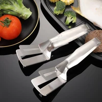 stainless steel barbecue clip kitchen tongs fried shovel bbq tong bread steak meat vegetable clamp kitchen bbq cooking tools