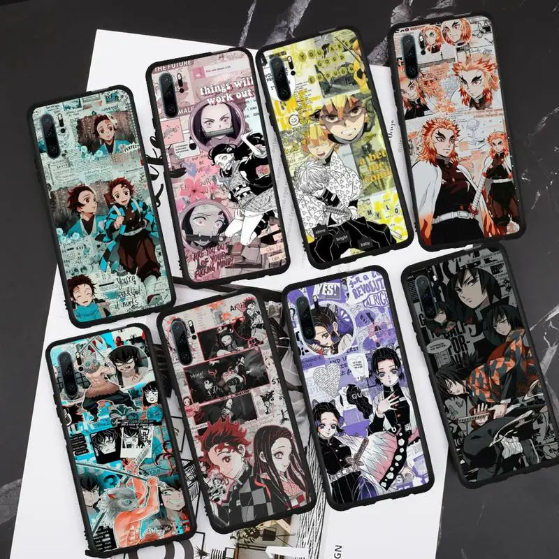 

Demon Slayer Kimetsu no Yaiba Phone Case For Huawei P 20 30 40 lite pro smart 2019 honor 10 i lite 8x nova 5t mate 20 pro funda