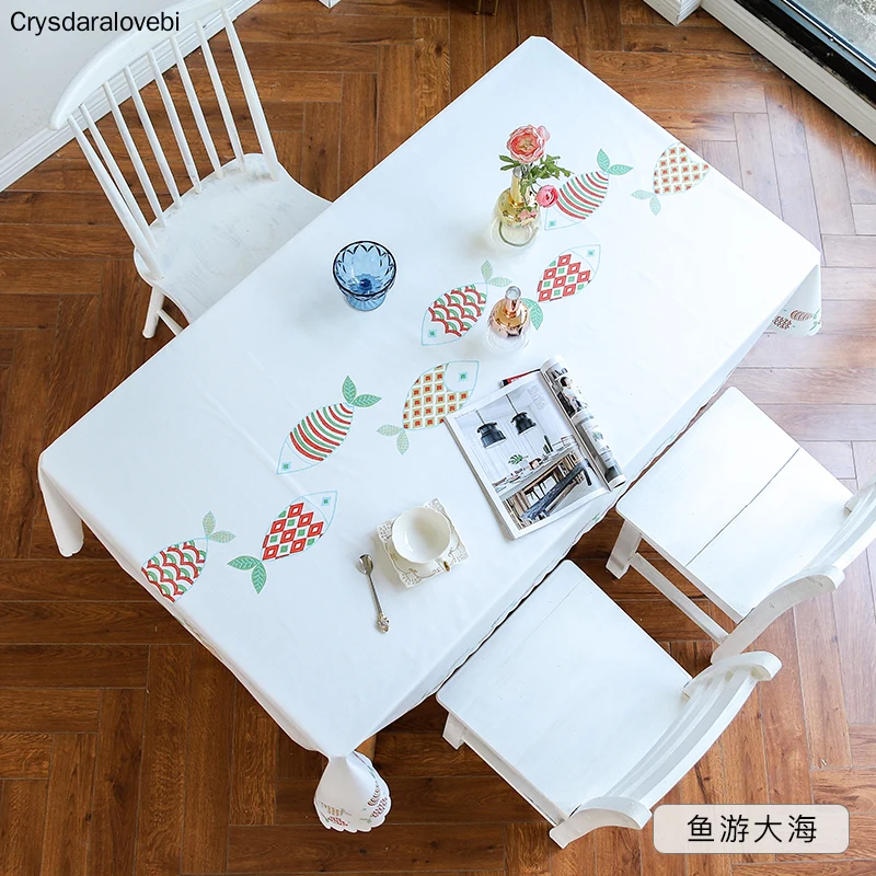 

PVC Table Cloth Rectangular Christmas Tablecloth Waterproof Oilproof Table Cover for Party Wedding Hotel Plastic Table Covers
