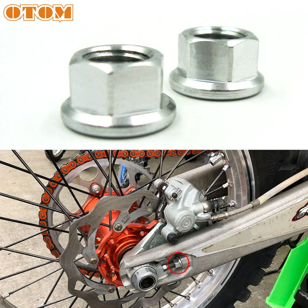 OTOM M10 алюминиевые нейлоновые самоблокирующиеся шестигранные гайки Контргайка