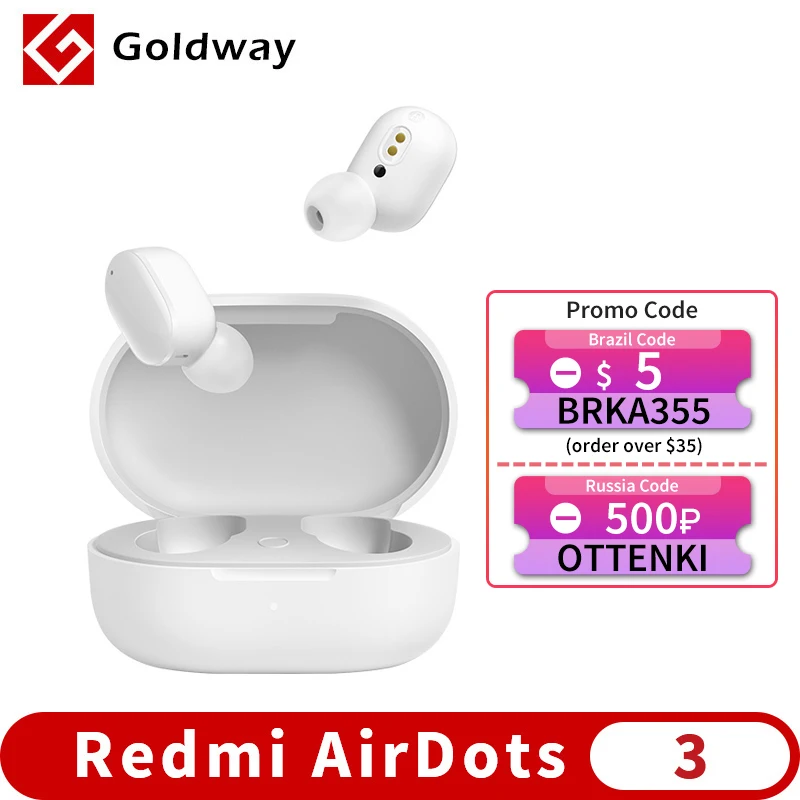 Беспроводные наушники Xiaomi Redmi AirDots 3 Mi True Bluetooth 5 2 стерео автоматическое соединение
