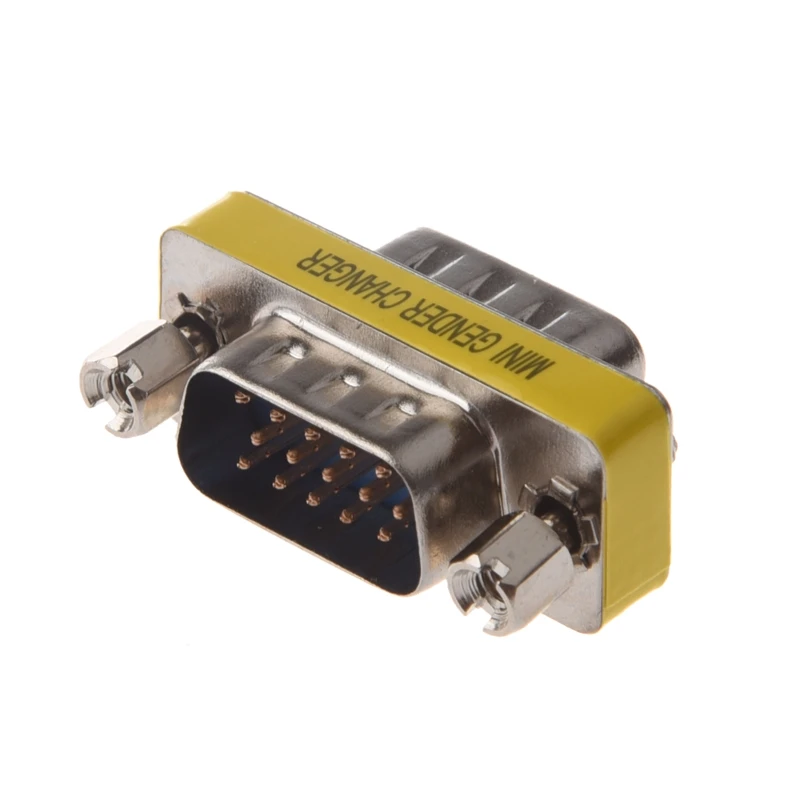 

HD15 (VGA) Male / HD15 (VGA) Male, VGA Mini Gender Changer (For PC)