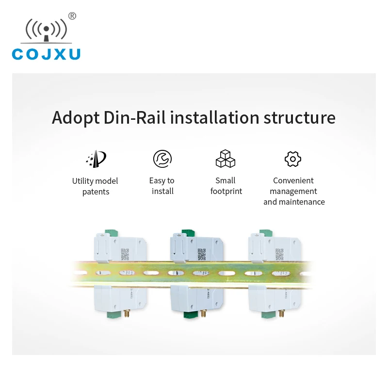 E95-DTU(400SL22-232) SX1268 LoRa Data Transmission Station 433Mhz 22dBm 5km Long Range RS232 Modbus Din Rail Transceiver Modem