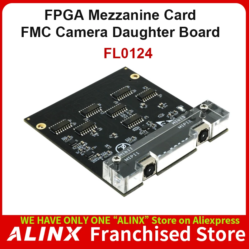 

ALINX FL0214: Dual Lens MIPI 1.3 Megapixel IMX214 CMOS Camera FMC Daughter Card for FPGA Board