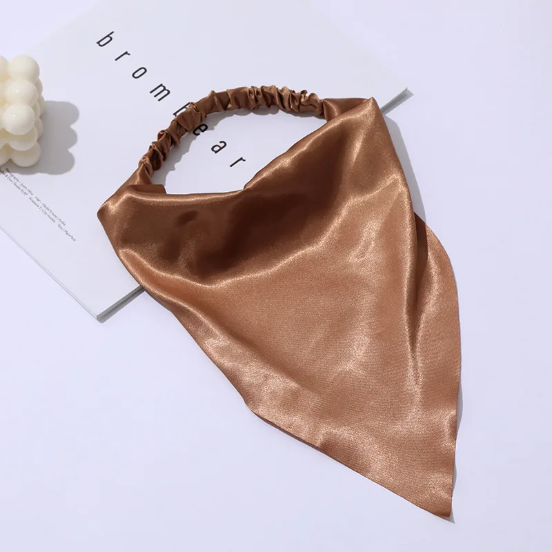 

Summer New Style Solid Women Headbands Triangle Scarf Turban Bohemian Bandanas Hairbands Elastic Hair Band Hair Accessories
