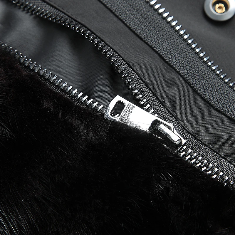 DK 2019 новая енотовидная собака меховой воротник подкладка настоящий натуральный