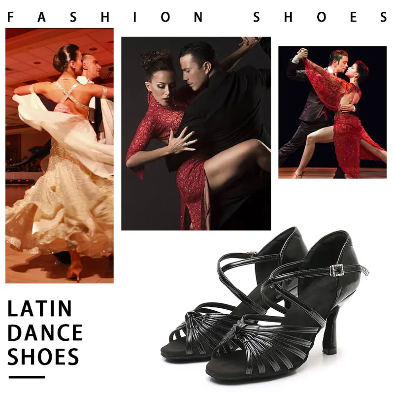SWDZM Women Latin Dance Shoes Ballroom Salsa Dancing Shoes For Ladies Girls Soft bottom Tango Party Shoes High Heel Sandals