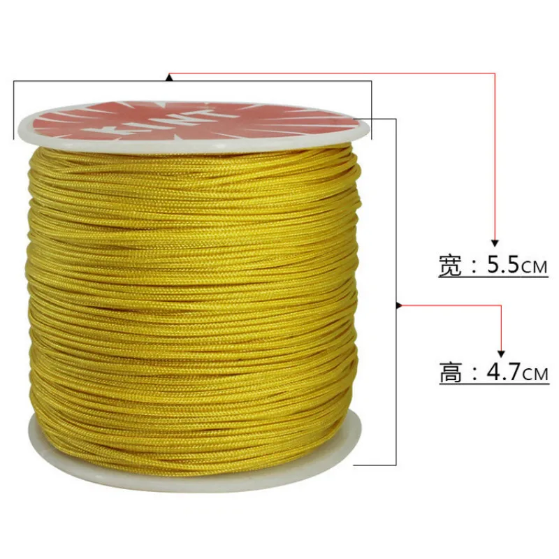 

6 шт./лот 0,8 мм 45 м красочное Нефритовое ожерелье плетеная веревка «сделай сам» китайская леска для узлов полиэфирная нить ремесла швейные нитки