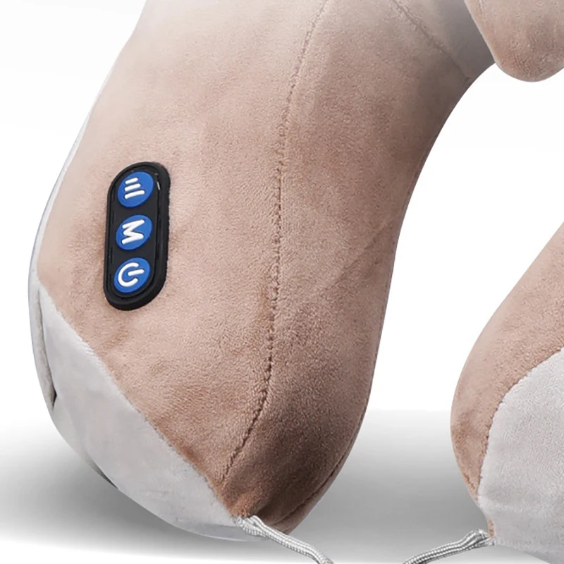 

2 in 1 U-Shaped Pillow with Phone Holder Shoulder Cervical Massager