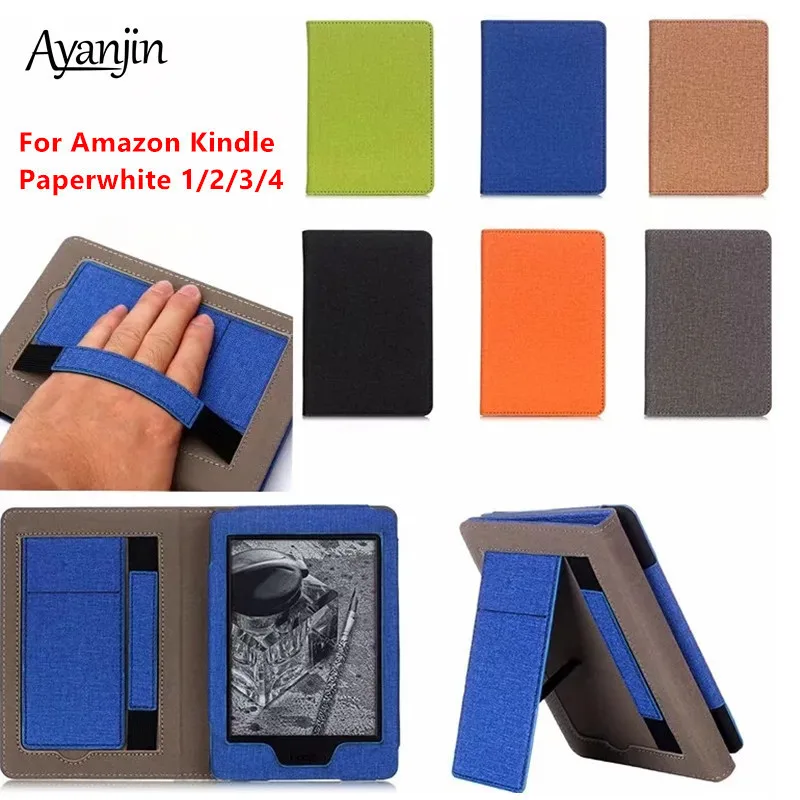 Для Kindle Paperwhite 4 10th поколения 2018 чехол ткань из искусственной кожи электронная