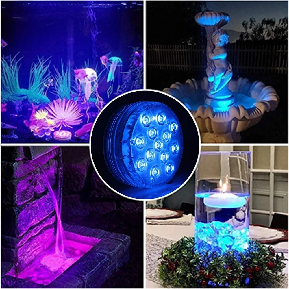 

Remote Controlled RGB Submersible Light Battery Operated Underwater Night Lamp Vase Bowl Outdoor Garden Wedding Party Decoration