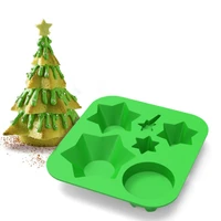 diy christmas tree cake silicone mould cake chocolate bake moulds ice cubes tray jelly wax mould create multi layered 3d cakes