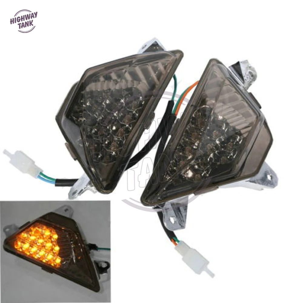 

12V LED Motorcycle Smoke Turn Signal Light Case for KAWASAKI NINJA 300R EX300 2013-2014