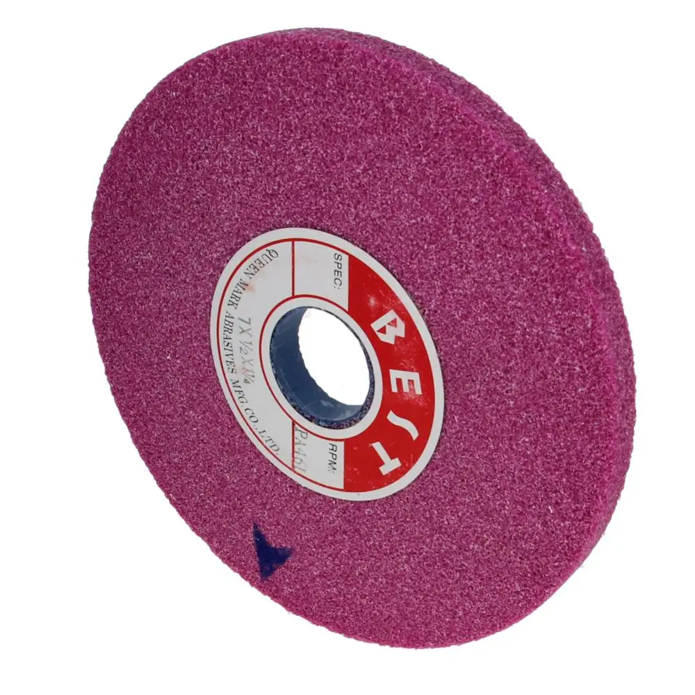 

46/60/80/100 Grit Chrome Corundum Grinding Wheel 180x12.7x32mm For Precision Grinding And Other High-gloss Surface Finishes 1pcs