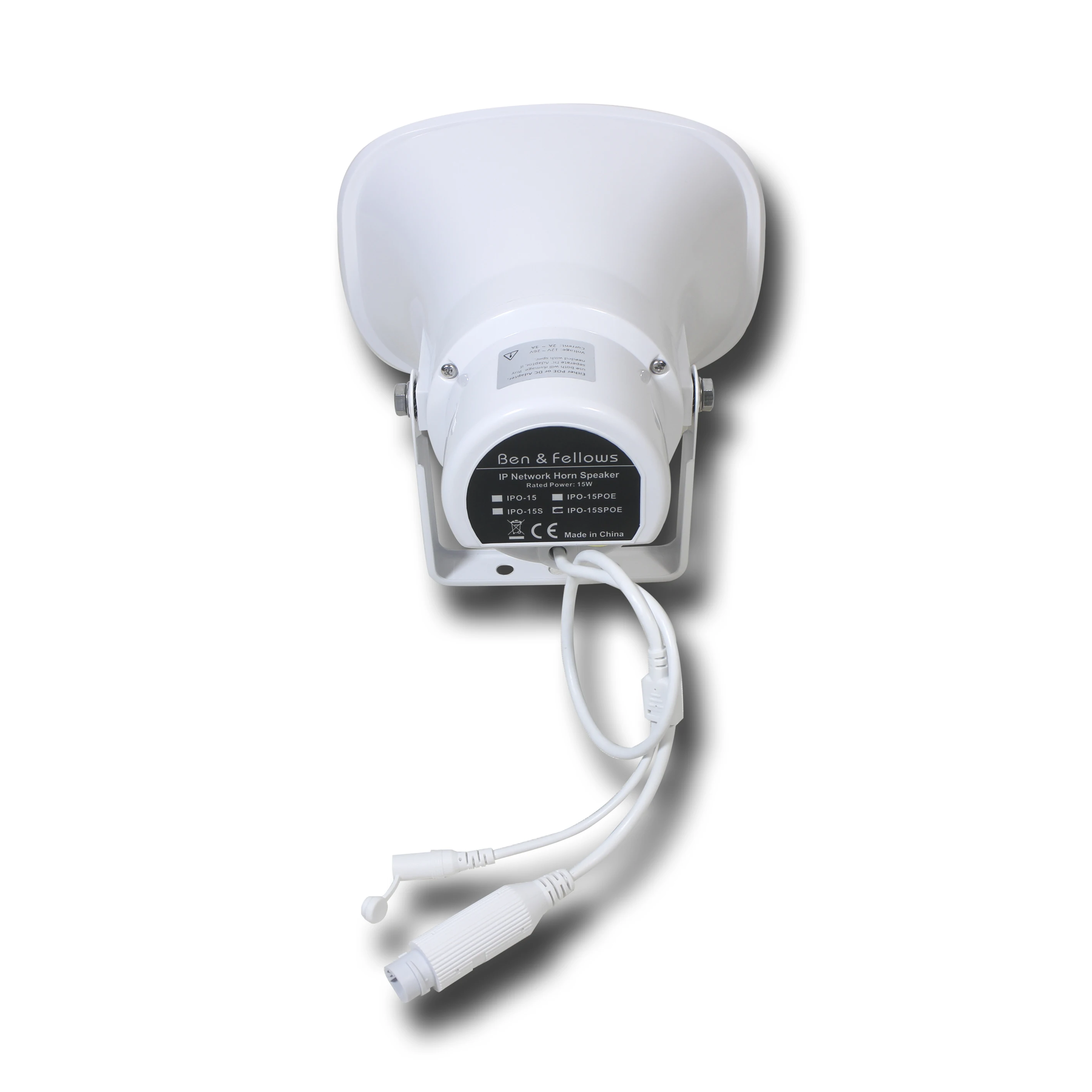 Активный громкоговоритель PA мощностью 15/30 Вт для наружного использования с защитой от воды, поддержкой питания 24 В постоянного тока или PoE и протоколом SIP с интерфейсом RJ45.