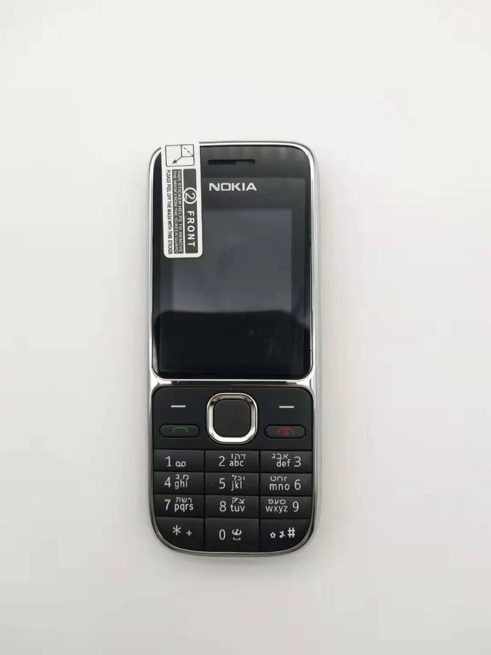 Nokia C2-01 разблокированный мобильный телефон C2 2," 3.2MP Bluetooth русский и Иврит Клавиатура Восстановленный GSM/WCDMA 3g телефон