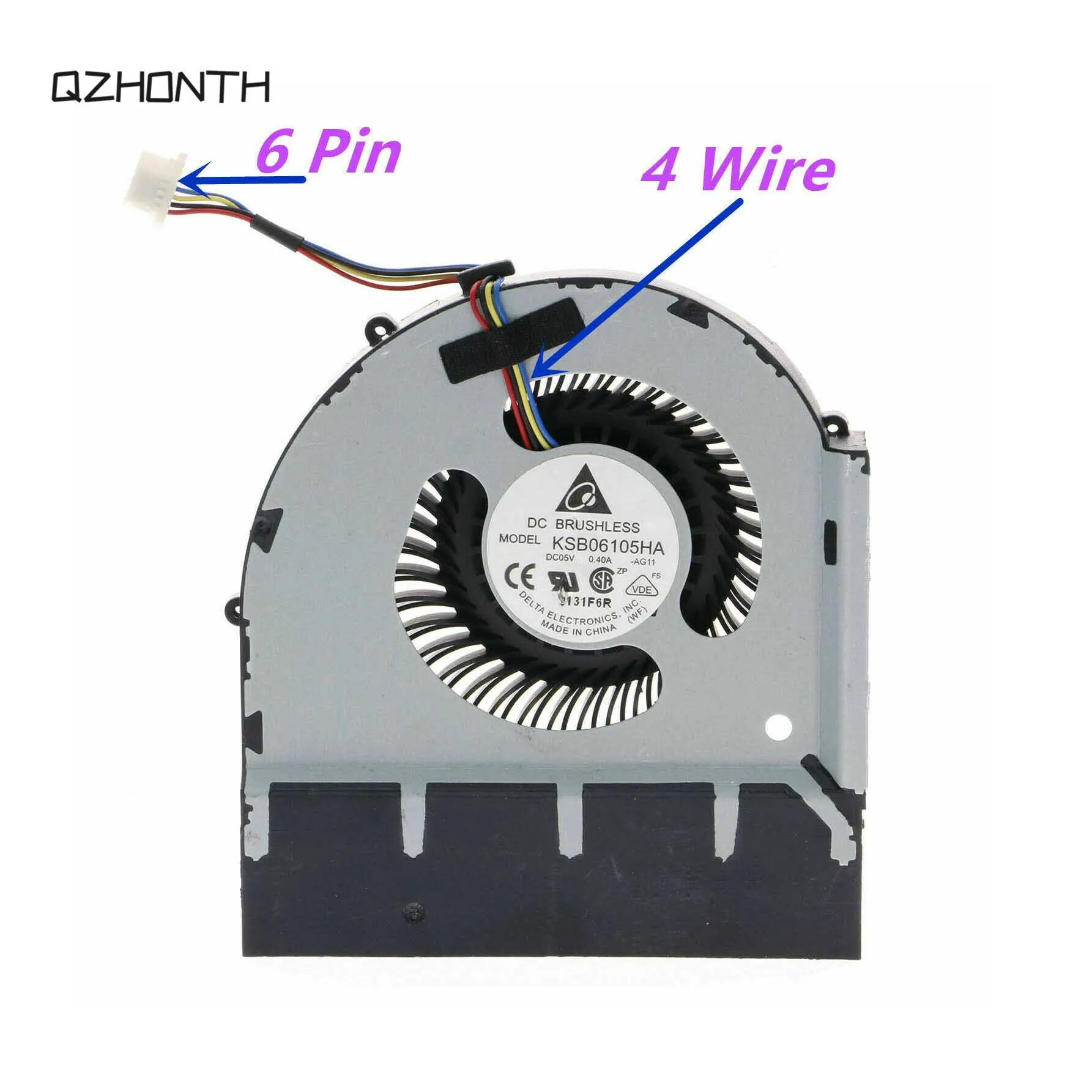 

Laptop CPU Cooling Fan For Lenovo ThinkPad W520 4Wire 6Pin 04W1576