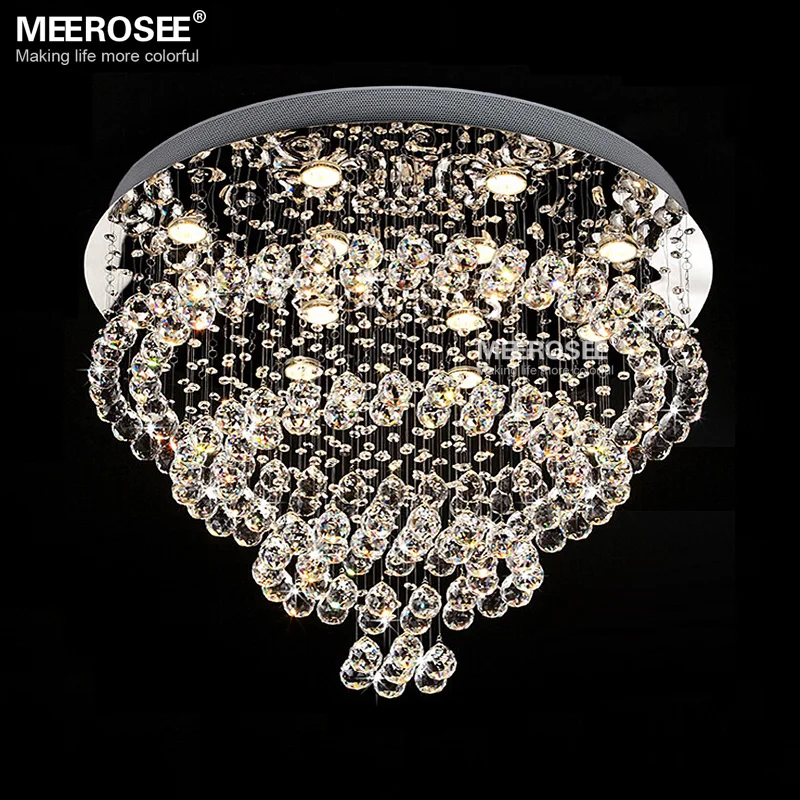 

Modern Luxurious Crystal Ceiling Light Spiral Crystal Suspension Lustre lamparas de Lamp Cristal for Staircase Stairs Foyer