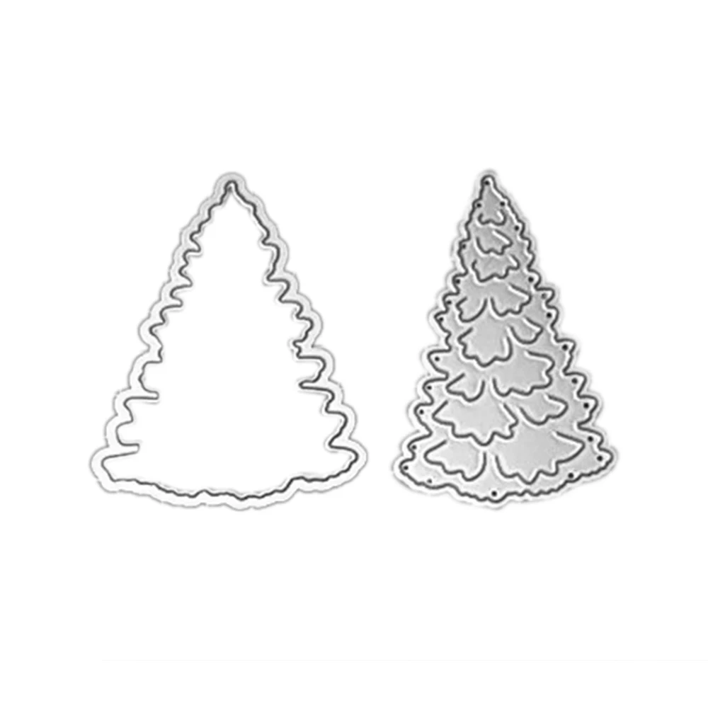 101x86mm Christmas Tree Frame Metal Cutting Dies Embossing Stencil for Handmade Paper Card Making Scrapbooking Craft Die Cuts |
