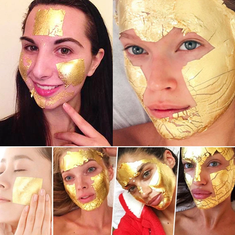 Высококачественная Золотая маска для украшения еды 50 листов 8x8 см|mask ring|mask to