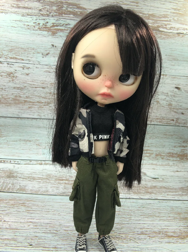 Кукольная одежда Blyth пальто с длинным рукавом/жилет или комбинезон штаны для