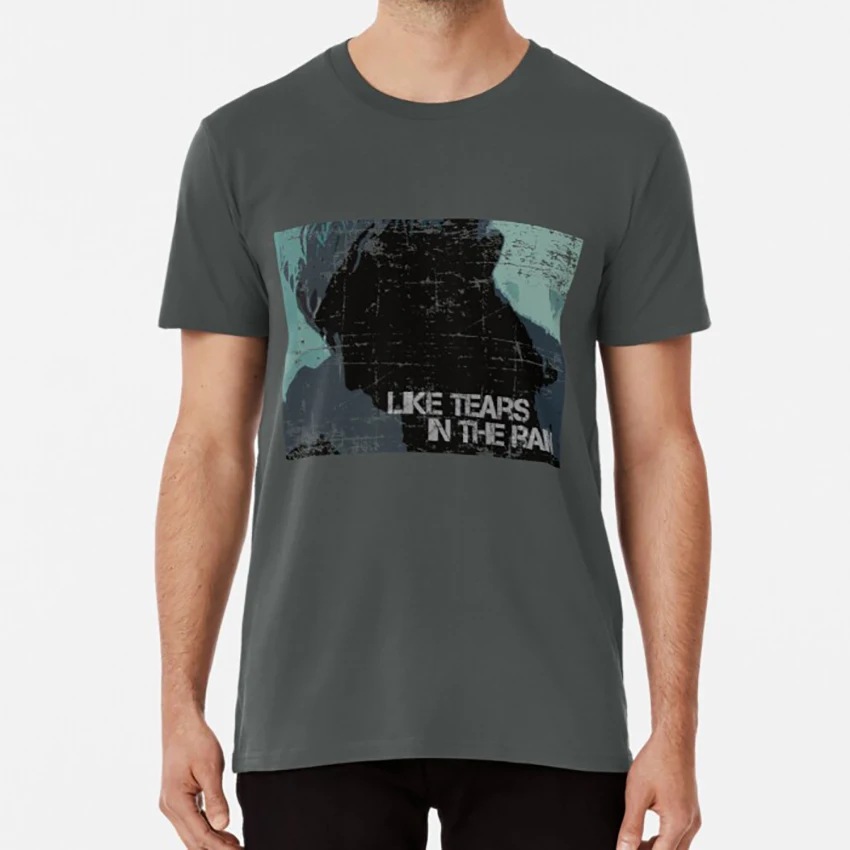 Как слезы под дождем вдохновленная Bladerunner футболка дождь ноутбук бегунок по