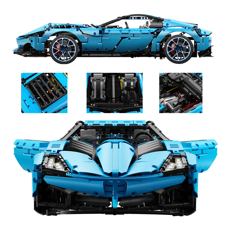 2700 шт. дизайнерские Corvettes Grand Sport Toro Azzurro супер автомобильные строительные блоки MOC